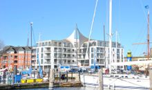 Apartmenthaus Hafenspitze Ap. 10 - "Borbyblick" - Blickrichtung Hafen und offene See