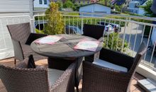 Apartment 34 "OstseeZeit", Blickrichtung Binnenhafen Nord/Offenes Meer