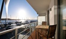 Apartmenthaus Hafenspitze Ap. 12 - "Silbermöwe I" - Blickrichtung Yacht- und Binnenhafen/offenes Meer