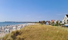 Apartmenthaus Hafenspitze Ap. 9 "Am alten Leuchtturm", Blickrichtung Innenstadt, Binnenhafen West, seitlicher Meerblick