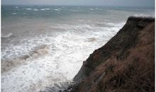 Sturm an der Steilküste