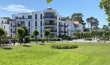 Blick von der Villa Wauzi auf die Strandstraße Richtung Zentrum