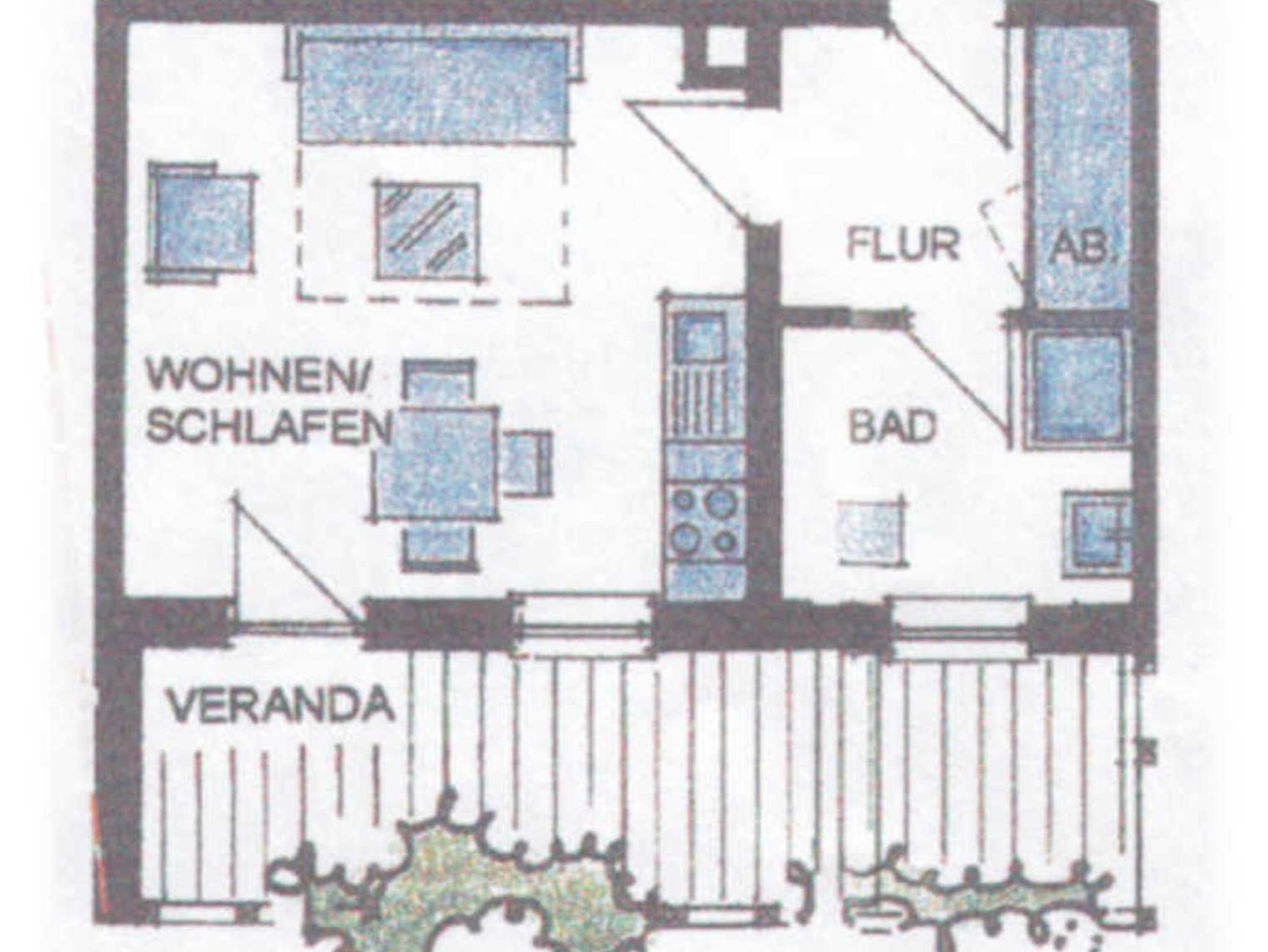 überdachter Balkon