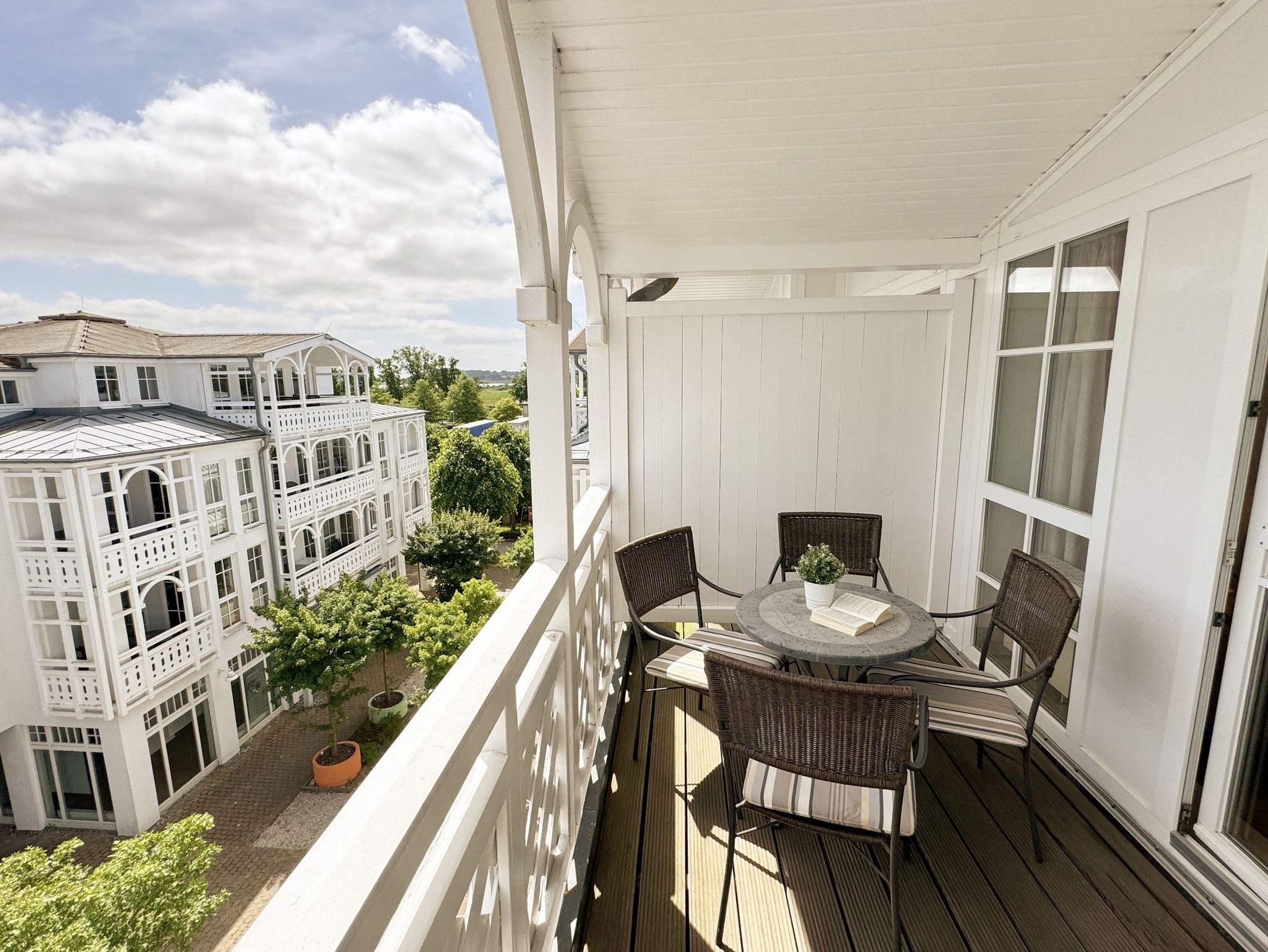 Balkon mit Blick zum Selliner See