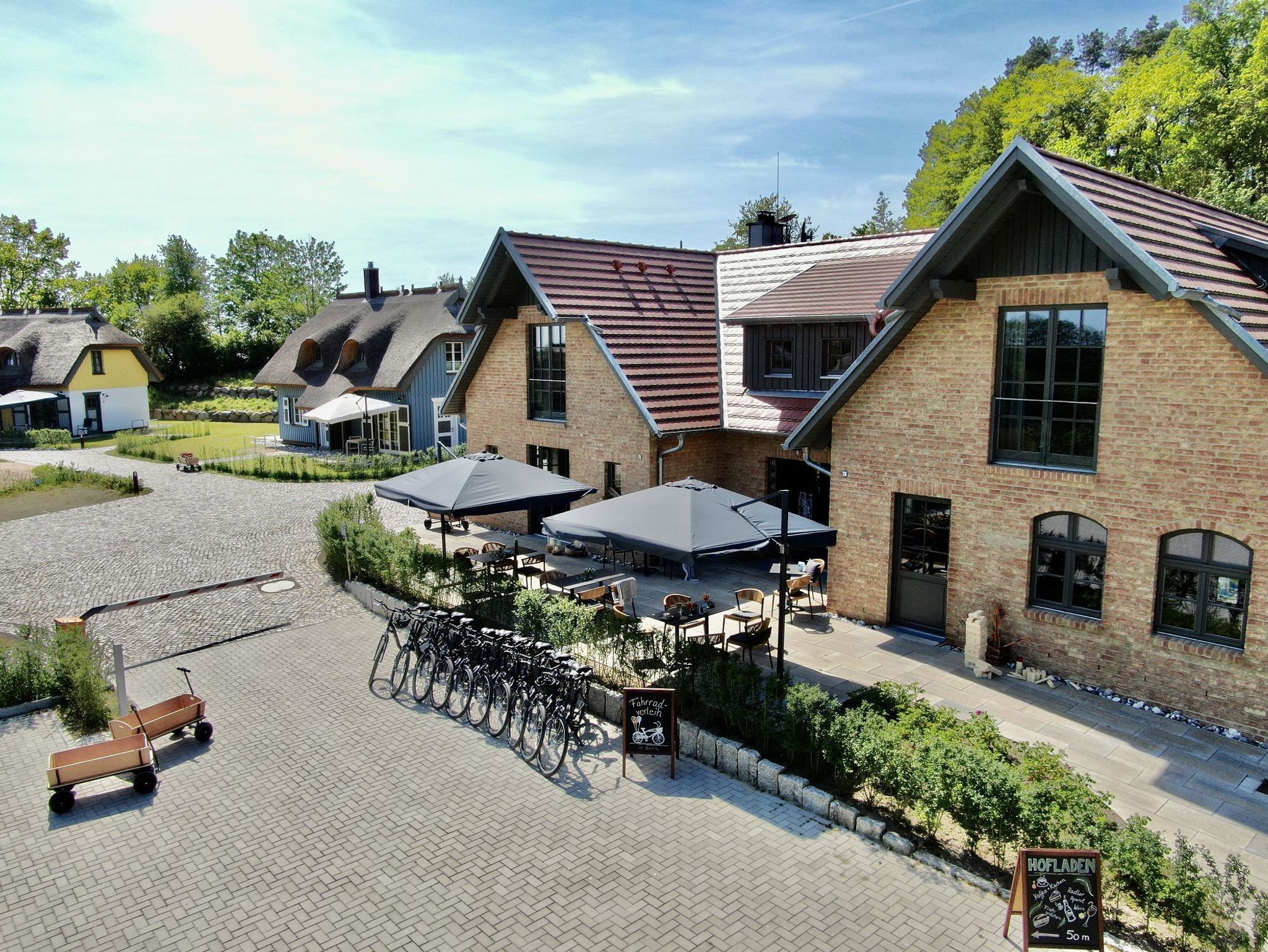 Villa Strand 1 mit Terrasse der Wohnung Sanddorn