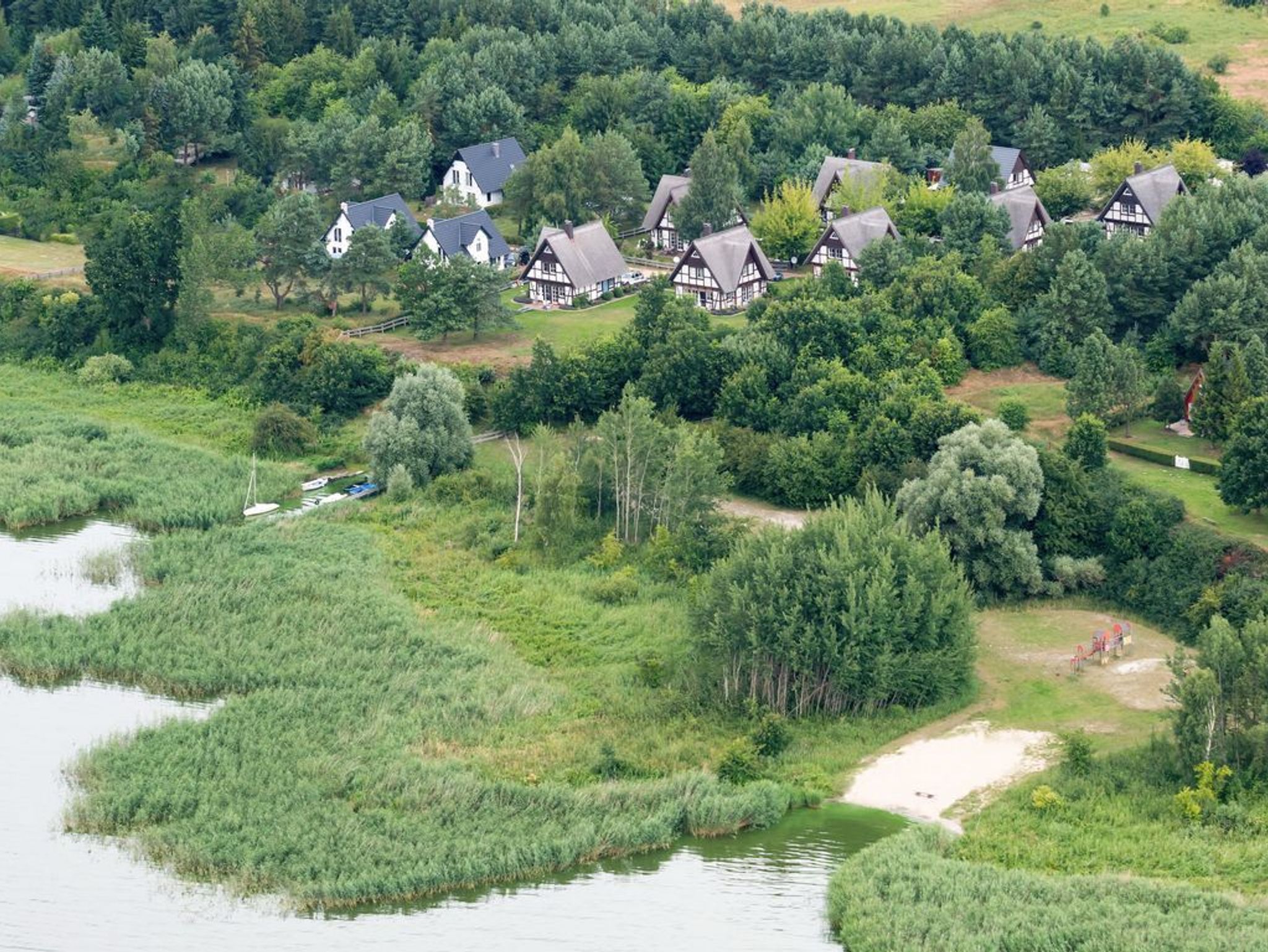 Fischerhäuser Quilitz - Luftaufnahme