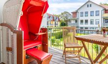 Strandkorb auf der Terrasse