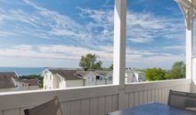 Ausblick vom Balkon zum Bodden