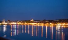 abendlicher Blick auf die Stadt