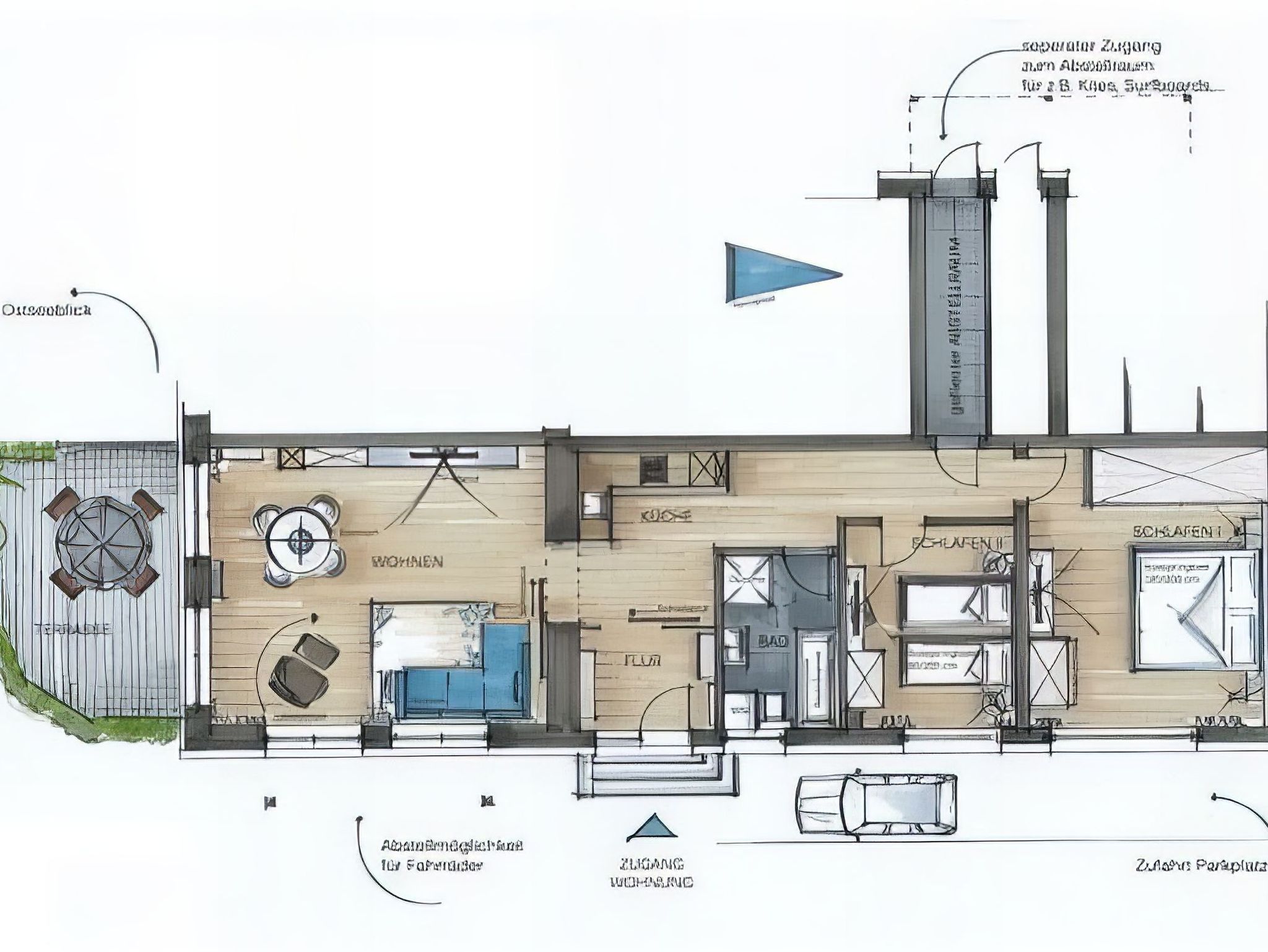 Ferienhaus Am Leuchtturm, Ferienzimmer 2 Seeschwalbe