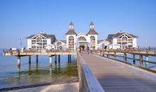 Hauptstrand mit der Seebrücke Sellin