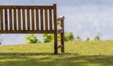 Sitzbank mit Meerblick