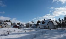 Fischerdorf im Winter