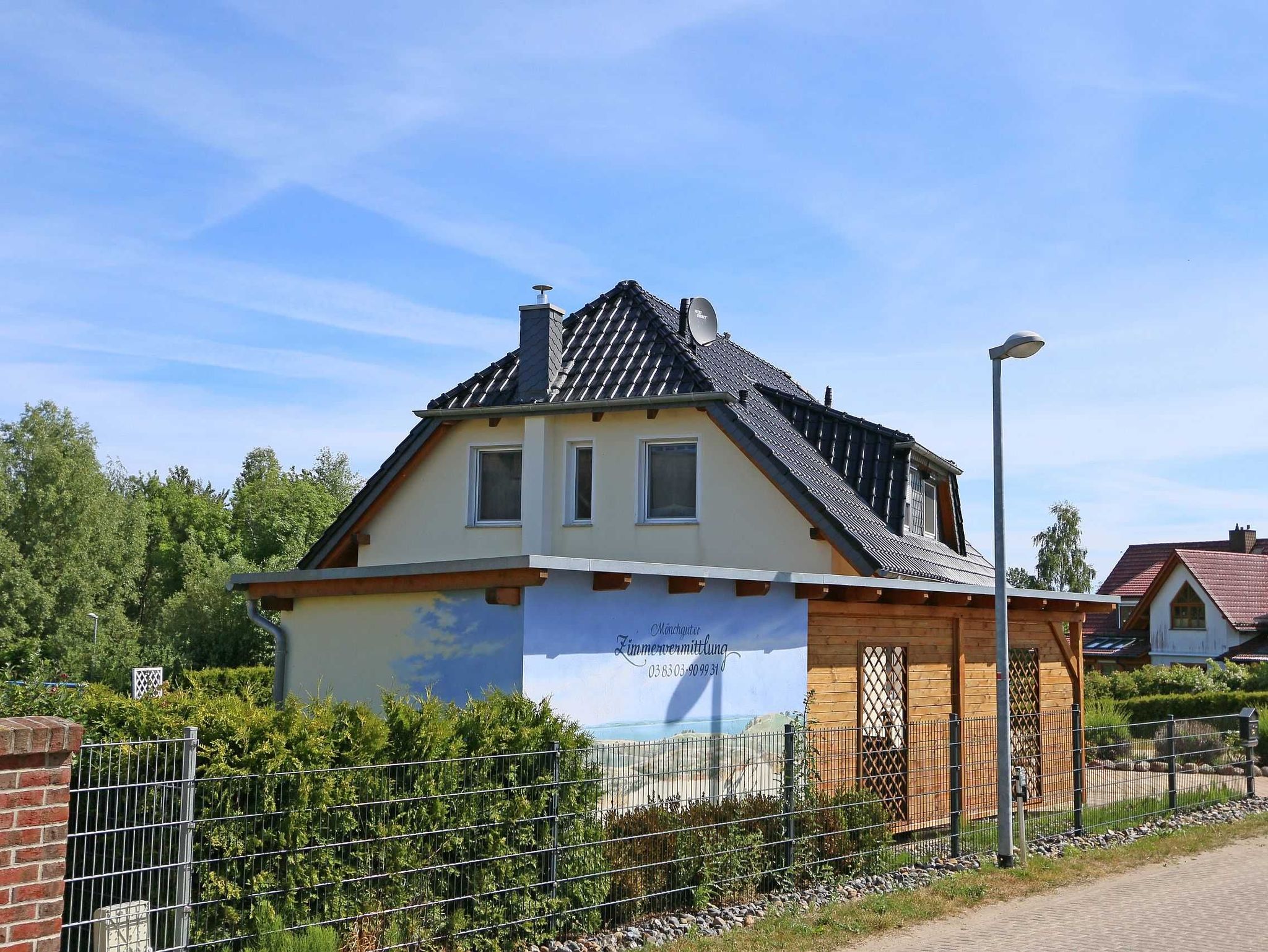 Villa Annika Fahrradständer vor dem Haus