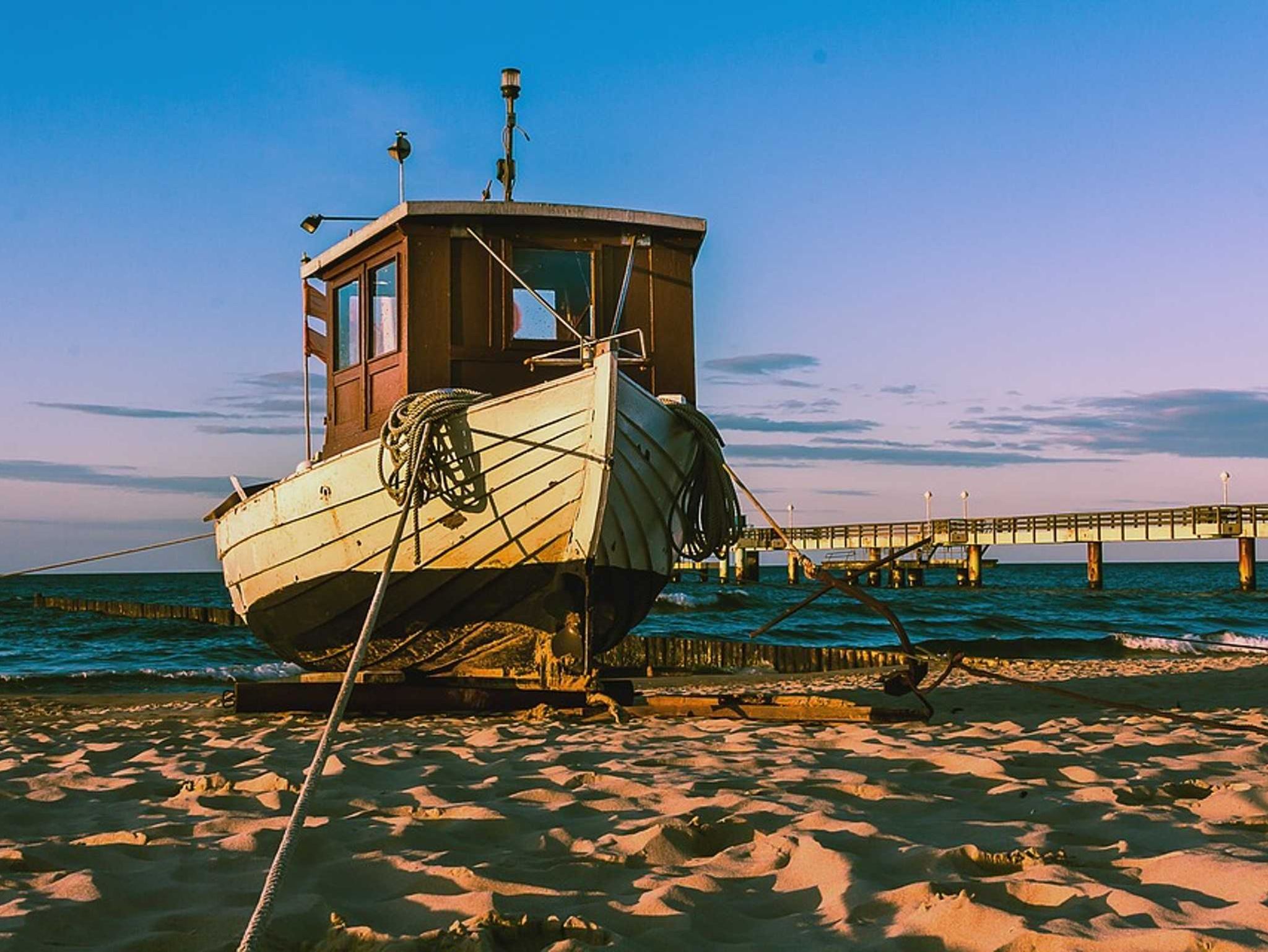 Das Haus Kühlung in der Strandstraße 40 von hinten