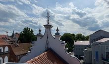 Blick zur Terrasse vom Zaun-komplette Breite