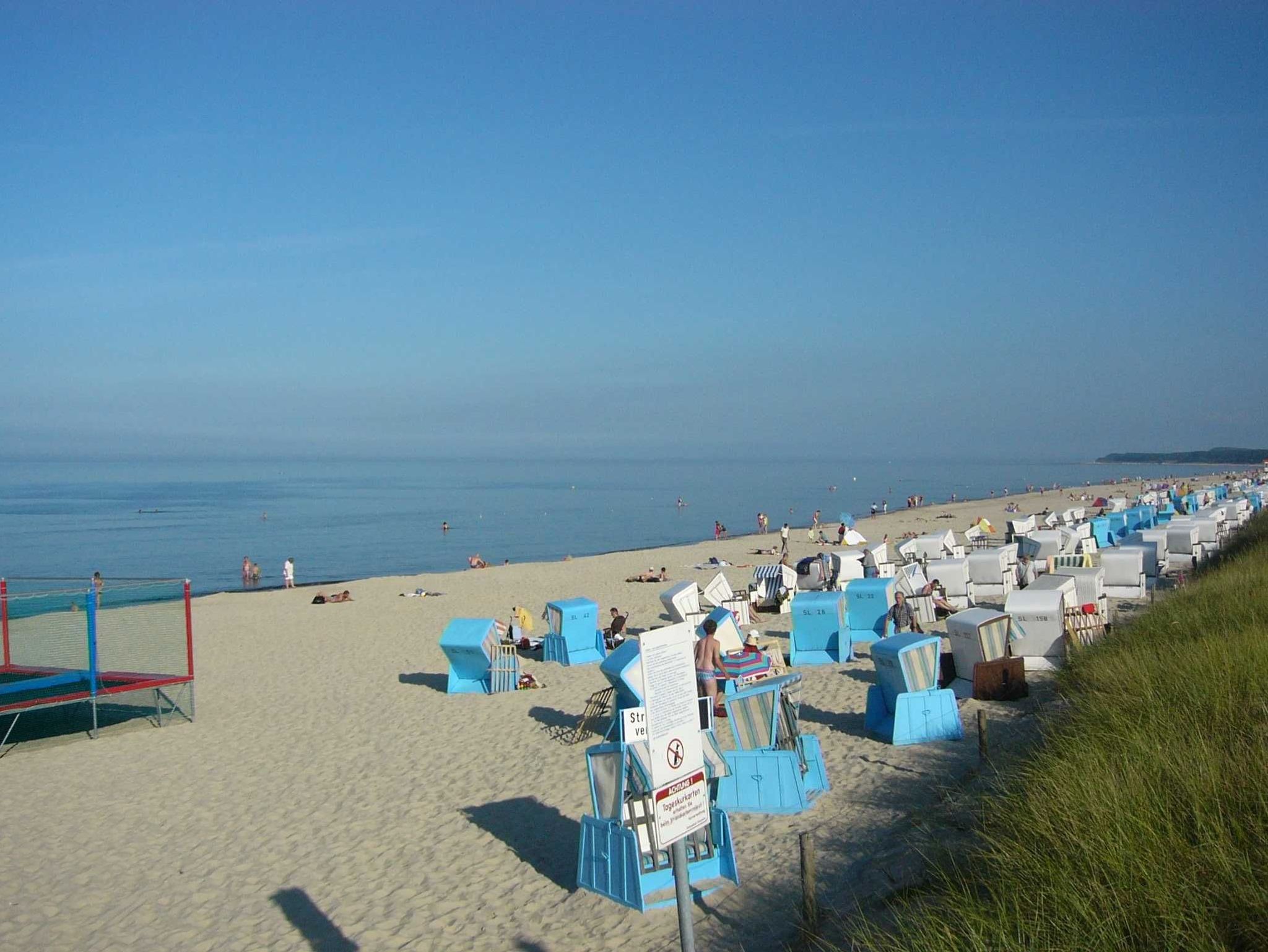 Terrasse mit Strandkorb