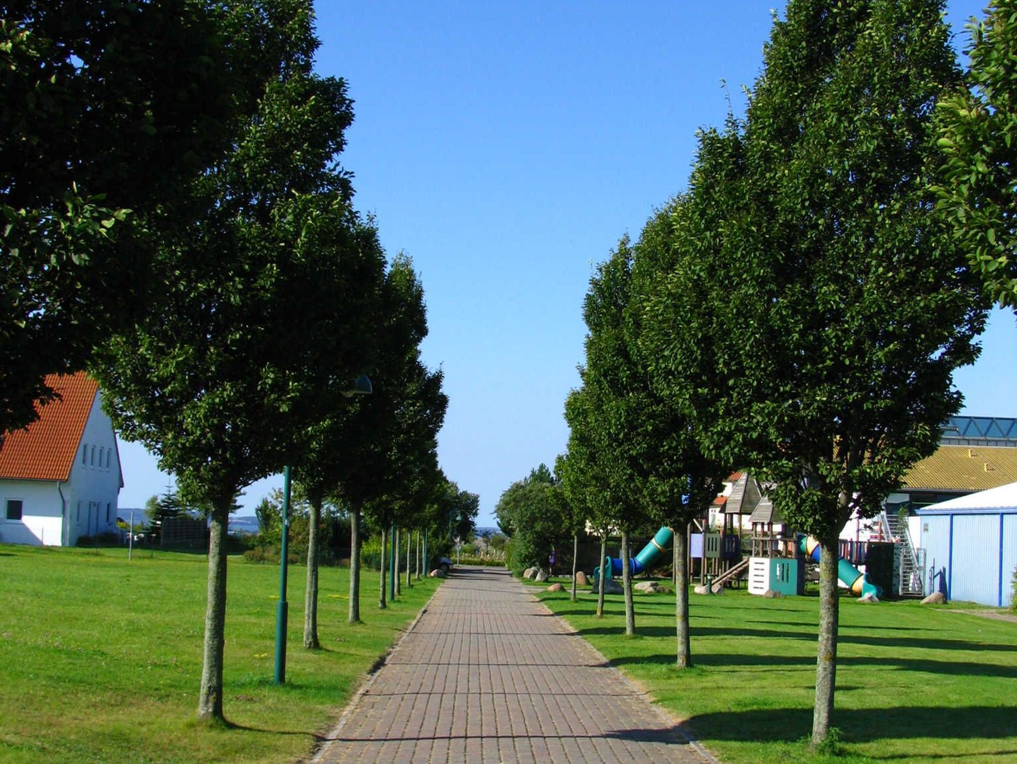 Blick zum Feriendorf