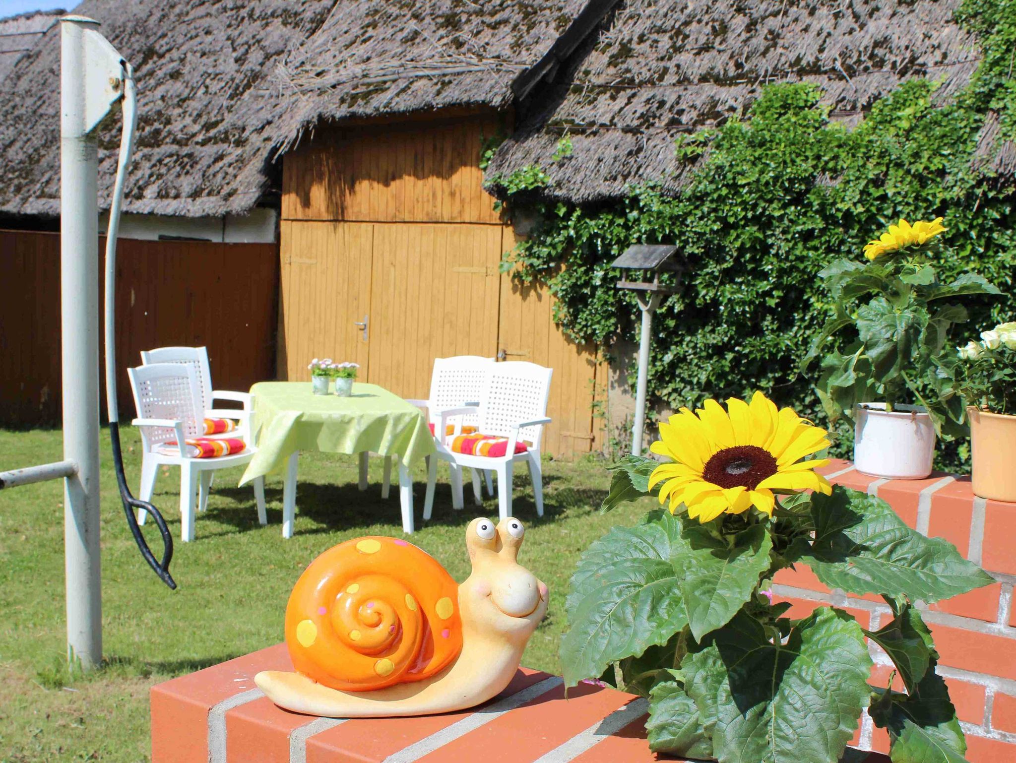 Balkon mit Möbeln