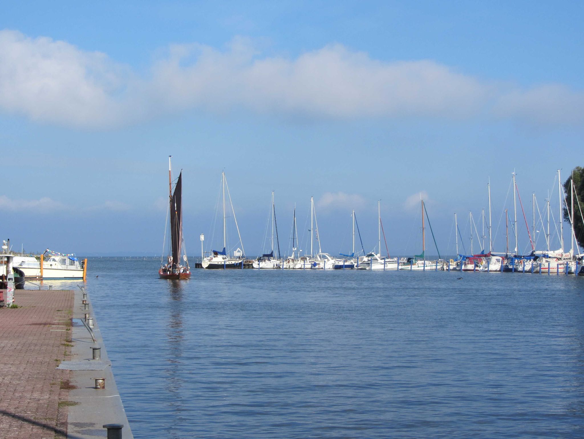 Blick auf Sassnitz von Seeseite