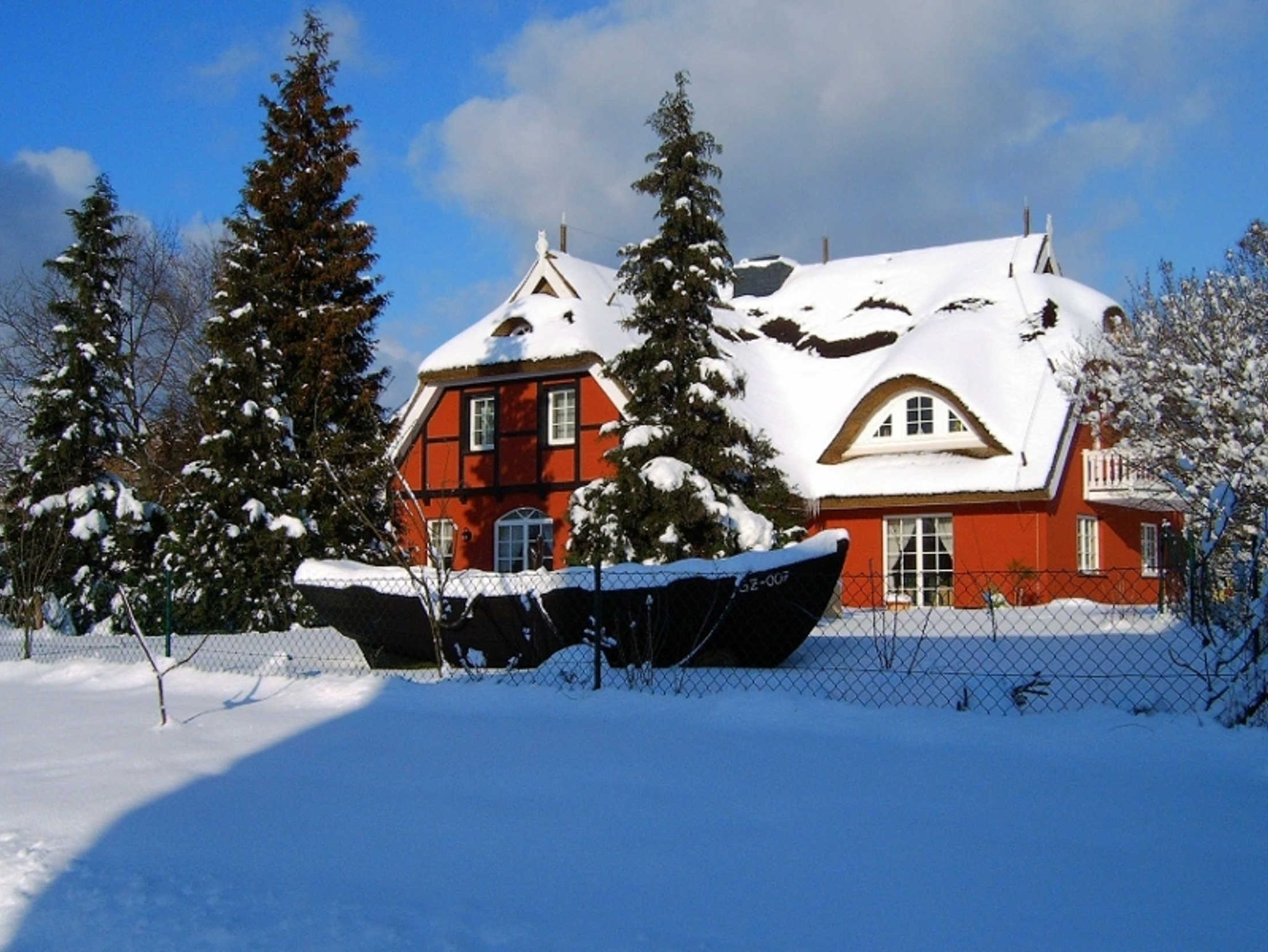 Der Uhlenhof im Schnee