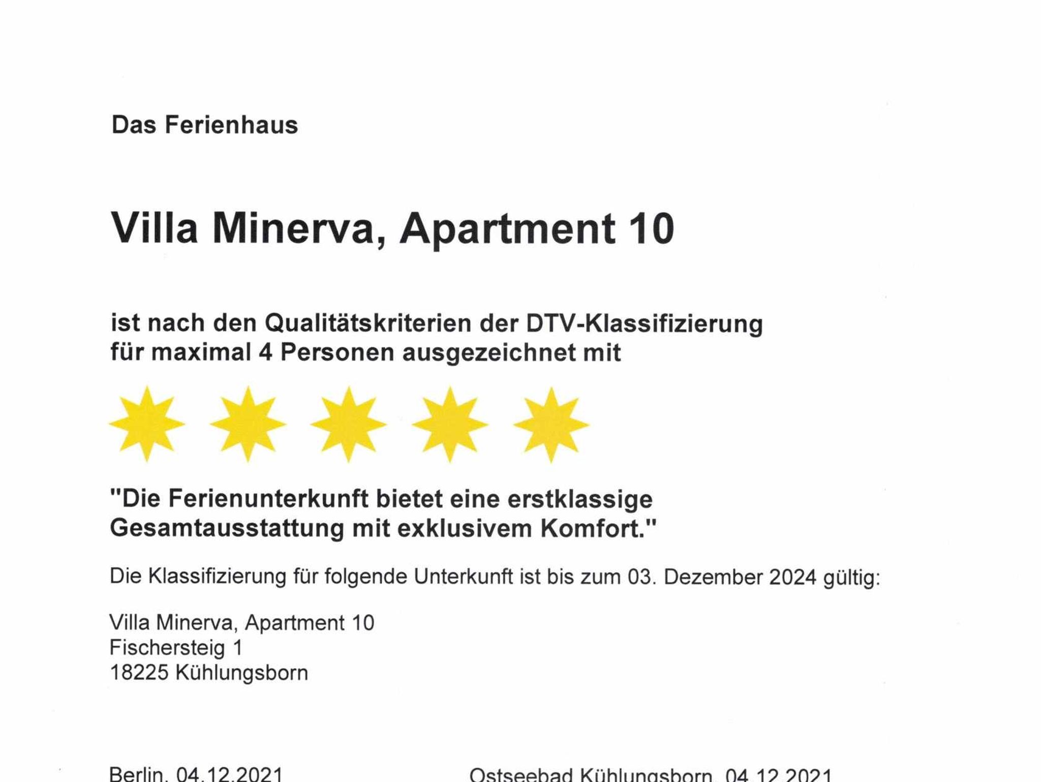 Villa Minerva Ferienwohnung 10