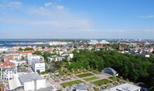 Blick über Warnemünde