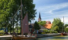 Badezimmer mit Dusche vom Rolandseck 2, Wohnung 1 in Seebad Bansin.