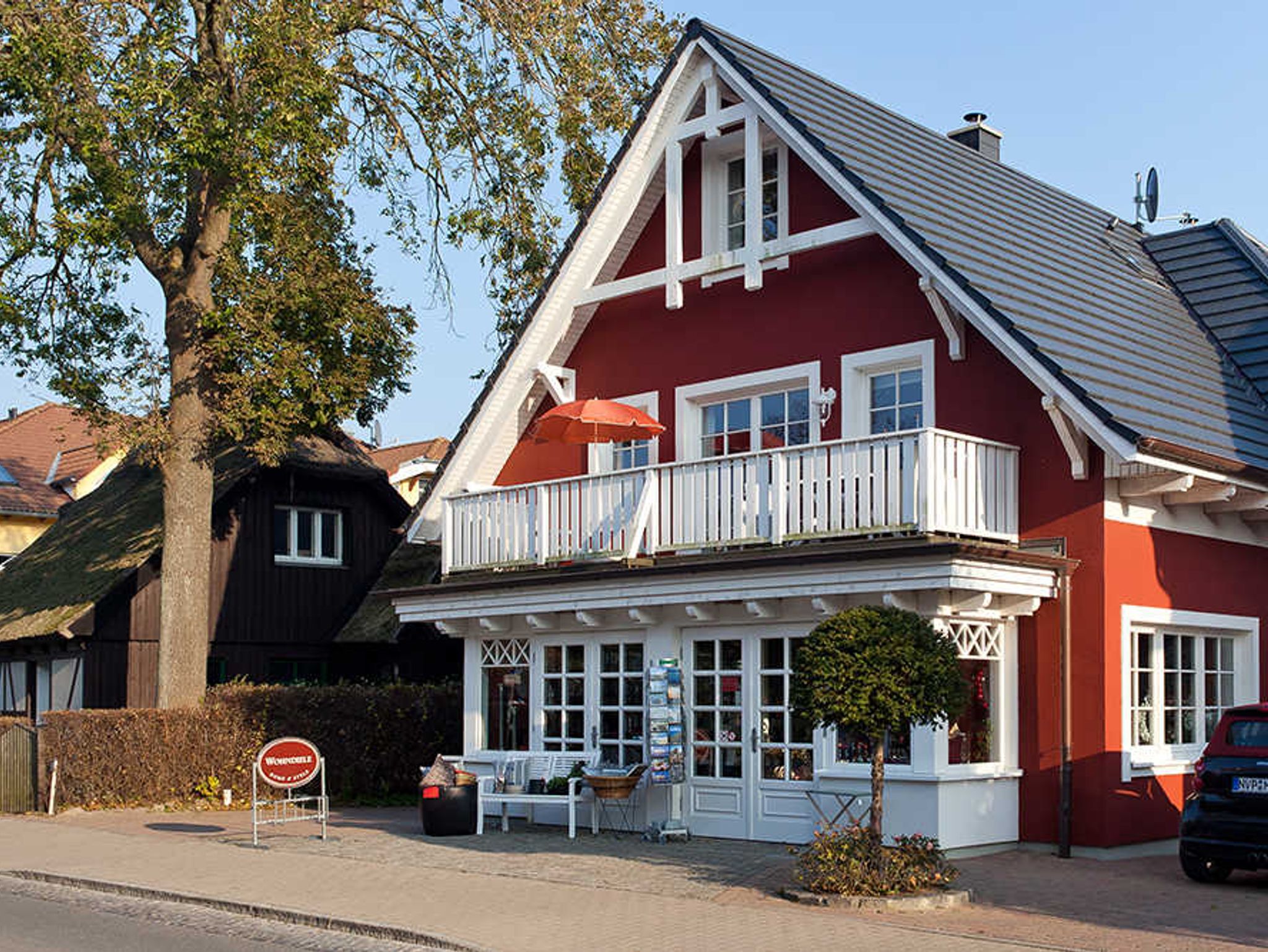 bestuhlte Terrasse in ruhiger Lage