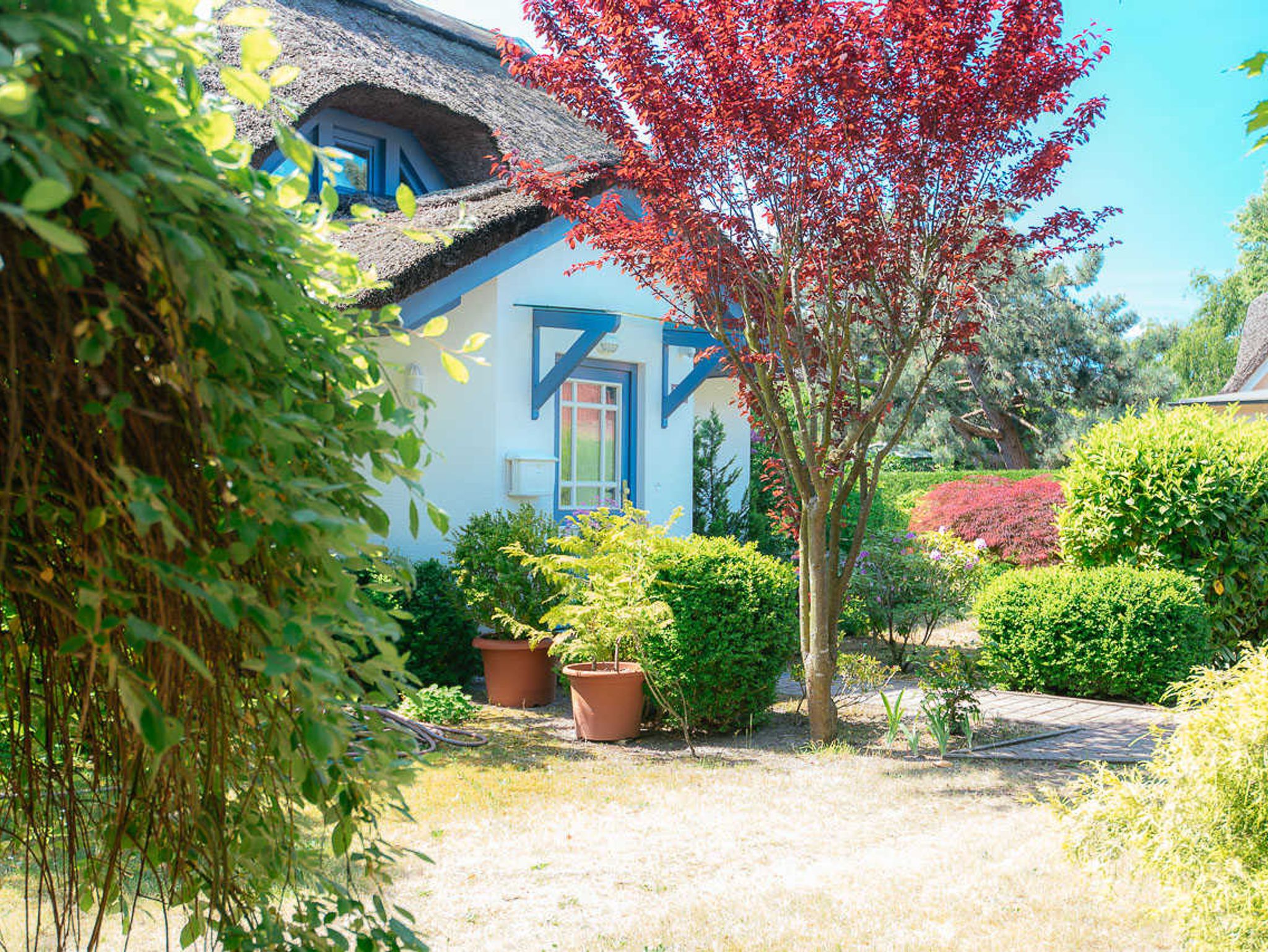 Das Haus Kühlung von außen