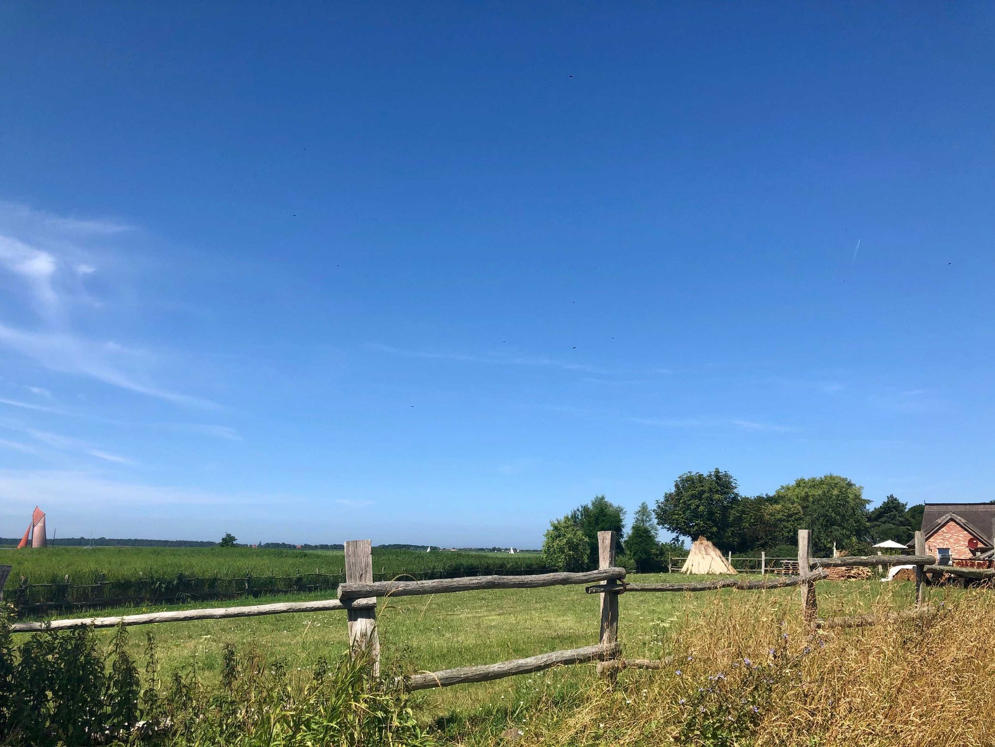 Die mediterrane Wasserlandschaft im Innenhof