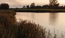 Eis vor unseren schwimmenden Häusern