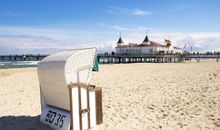 Strandkorb auf der Dachterrasse