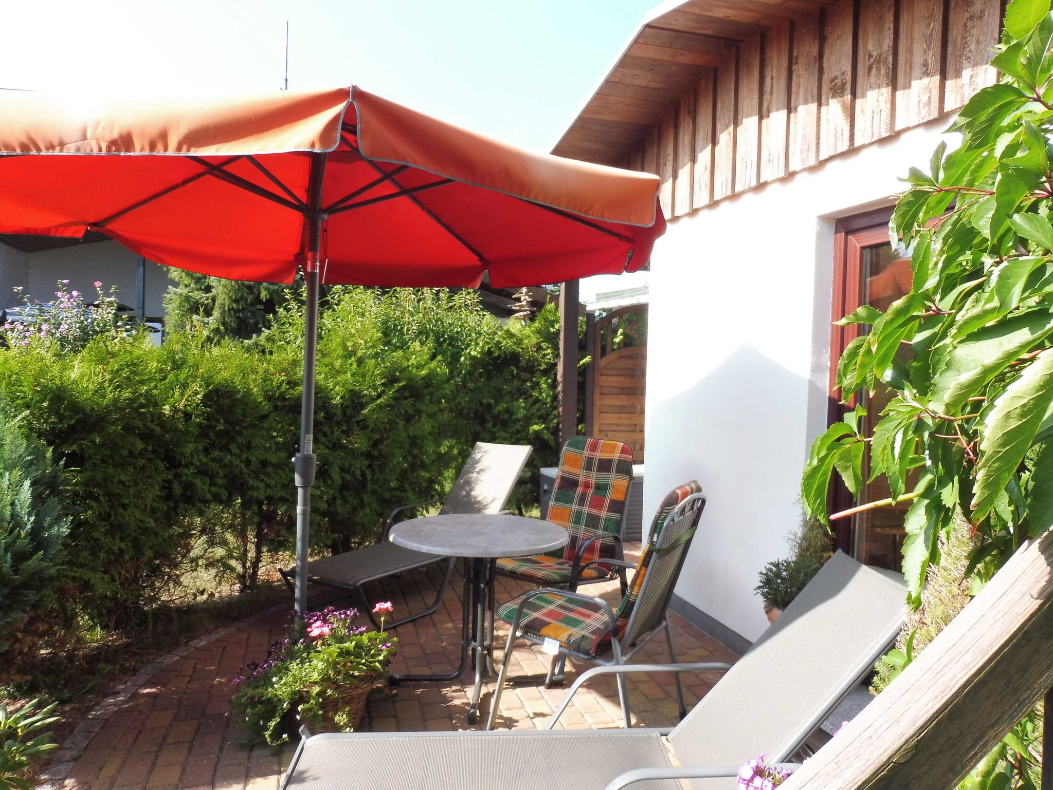 Stimmung am Abend - direkt von Ihrer Terrasse der Boddenwohnung aus