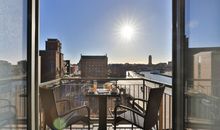 Ohlerich Speicher App. 16 - Blick auf den Balkon und auf die Altstadt