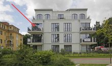 Ohlerich Speicher App. 16 - Blick auf den Wohnbereich mit Zugang auf den Balkon