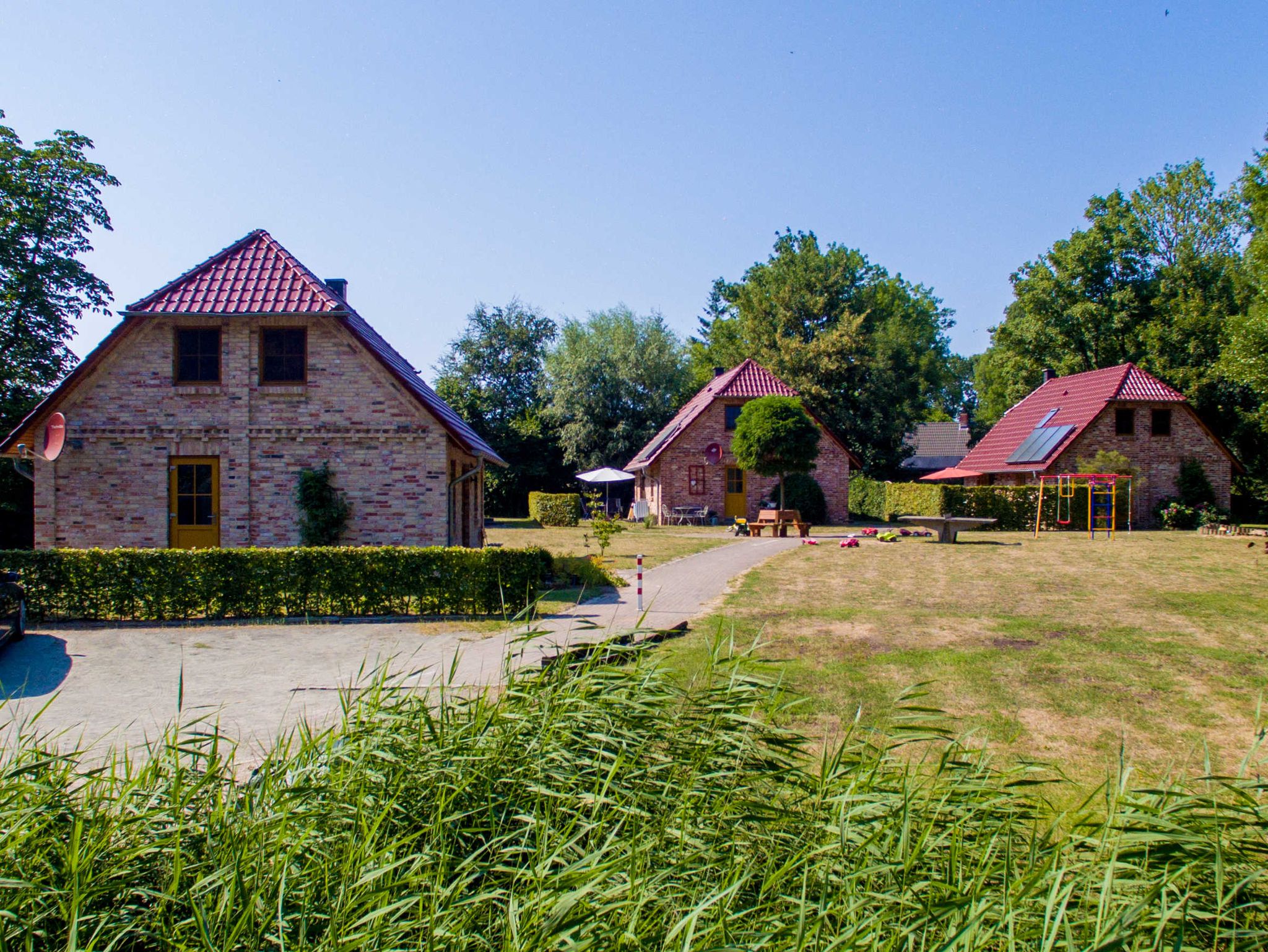 Strandkorb an der Unterkunft