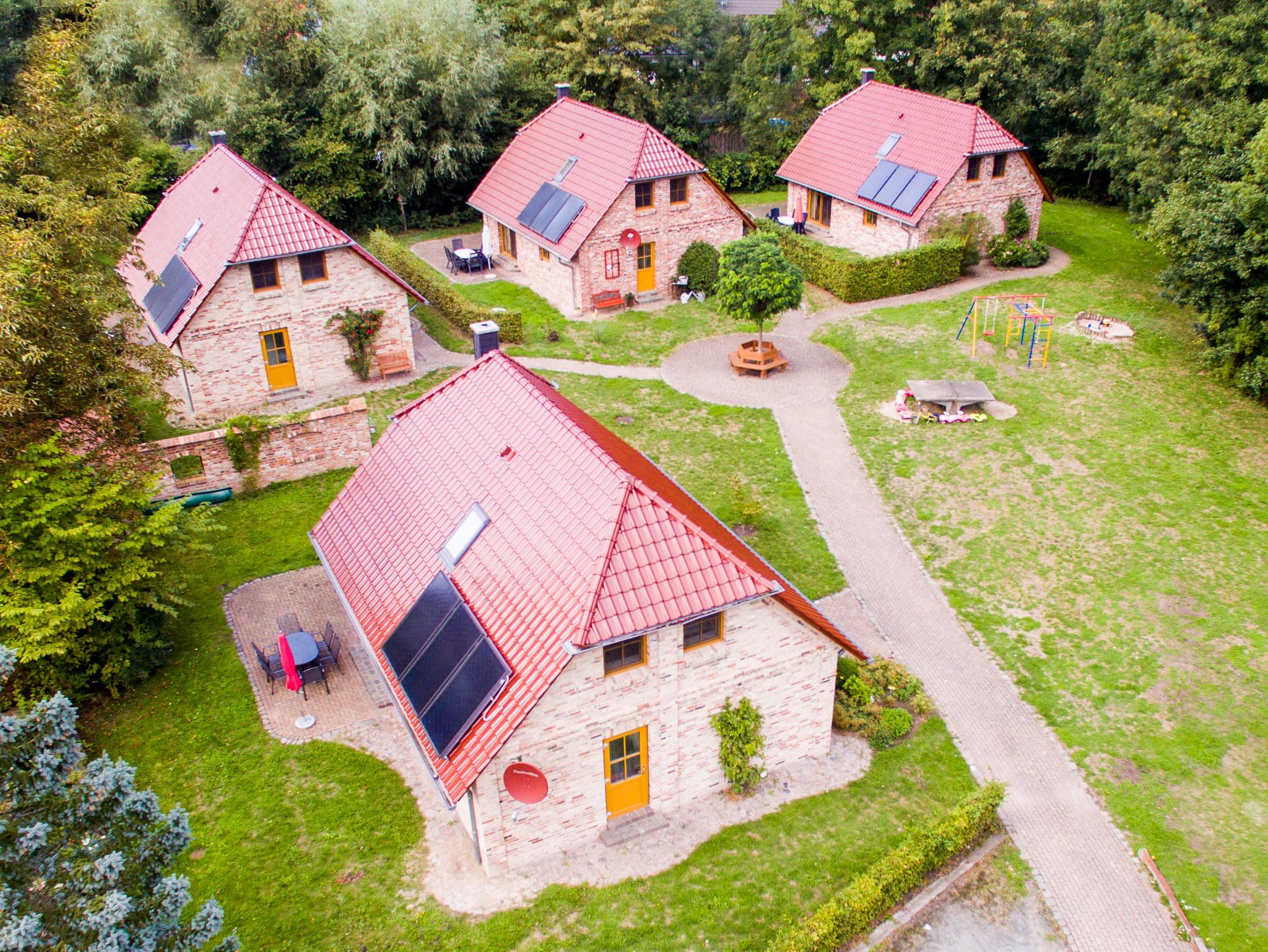 Häuser mit Solardach zur Energiegewinnung