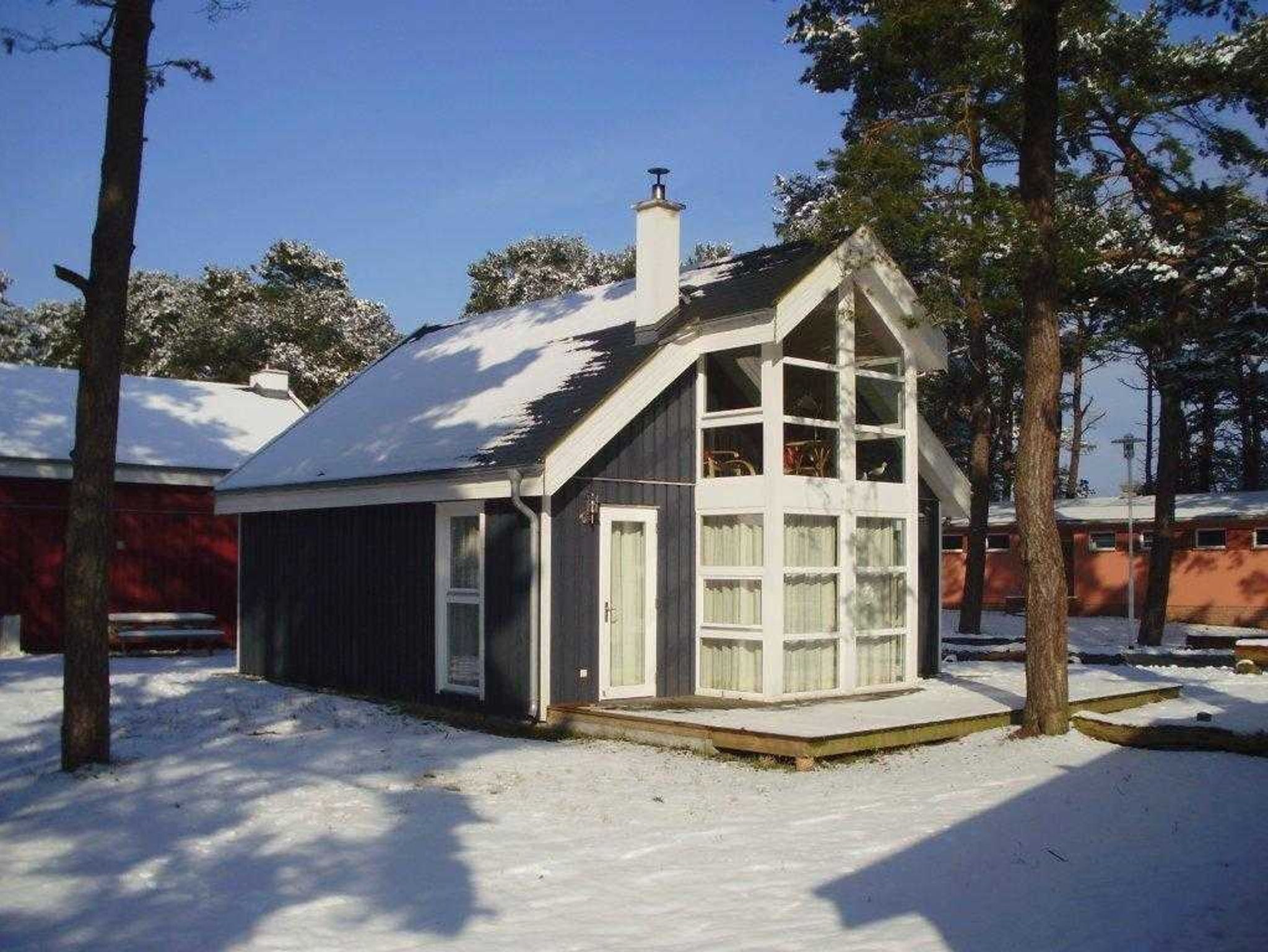 Strandhaus im Winter