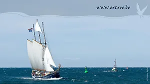 Hintergrundbild: Großsegler auf der Ostsee