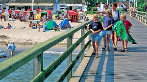 Spaziergang auf der Seebrücke