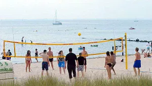 Beachvolleyballfeld an der Promenade