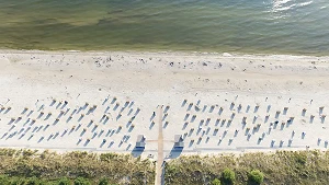 Strand Karlshagen aus der Vogelperspektive