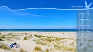 Relaxen in den Dünen an der Ostsee