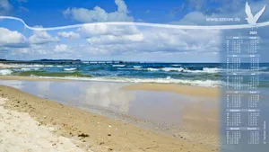 Breiter Ostseestrand an der Seebrücke